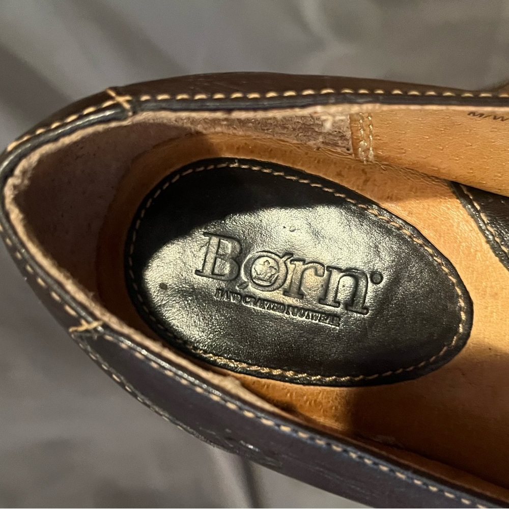 BORN Women’s 8.5 All Leather Brown Loafer Flats - Picture 3 of 7
